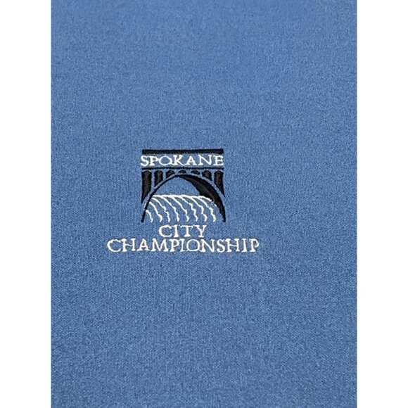 Nike Golf Spokane City Championship Light Blue Crewneck Sweatshirt Size L EUC - Picture 2 of 7